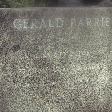 BARRIE Francis Gerald 1913-1990