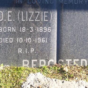 BERGSTEDT D.E. 1896-1961