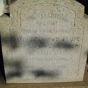 BUSS Elizabeth S. M. previously MOLLER nee FAURE 1890-1941