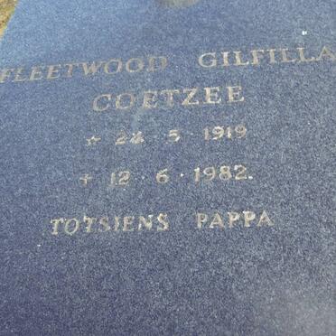COETZEE Fleetwood Gilfillan 1919-1982