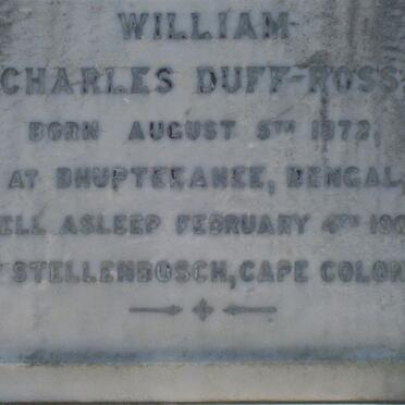 DUFF-ROSS William Charles 1872-1901