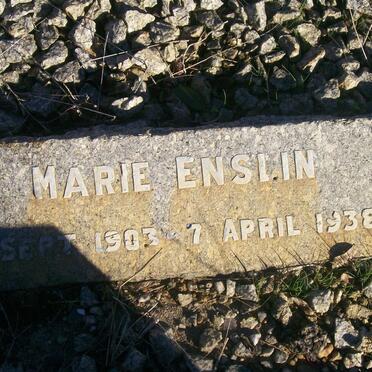 ENSLIN Marie 1903-1938