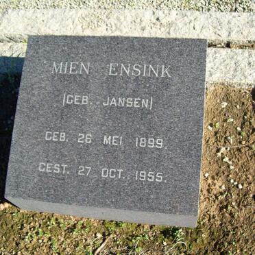 ENSINK Mien nee JANSEN 1899-1955