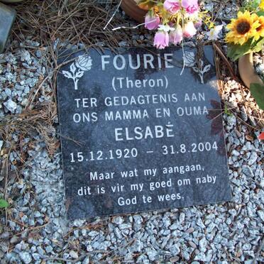 FOURIE Elsabe nee THERON 1920-2004