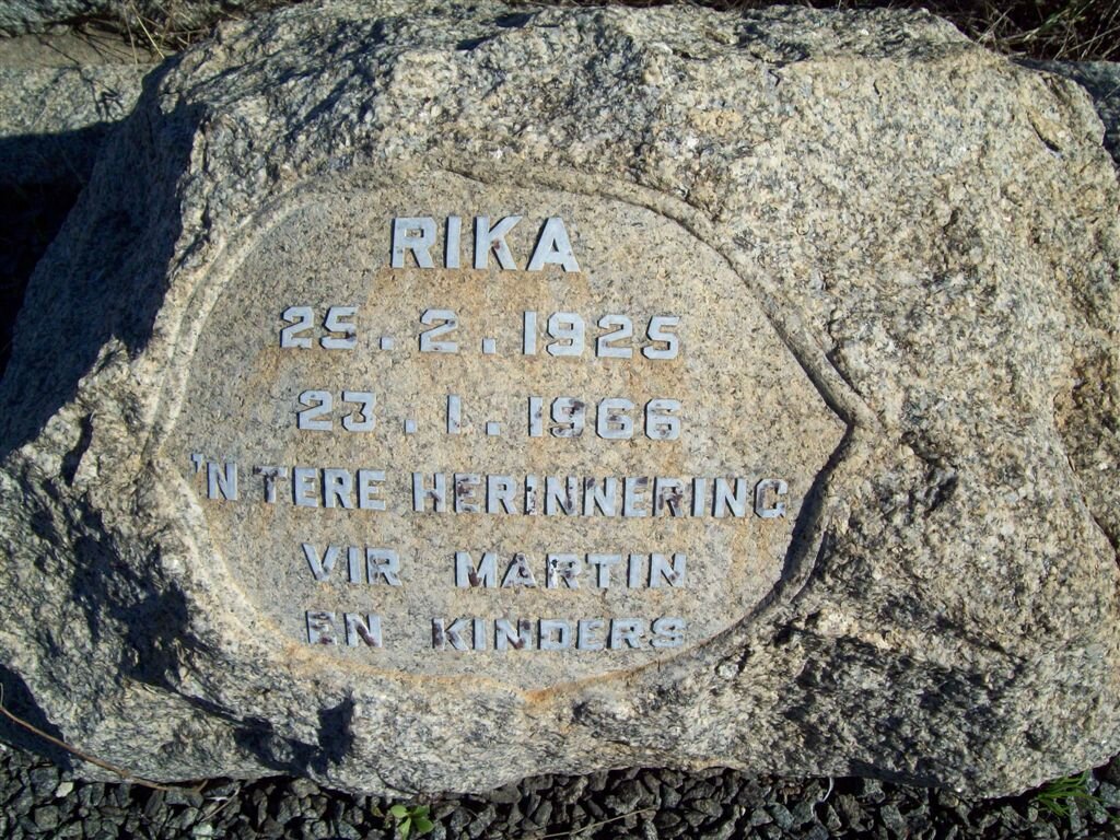 FOURIE Rika 1925-1966_2