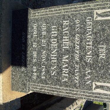 GILDENHUYS Rachel Maria 1884-1949