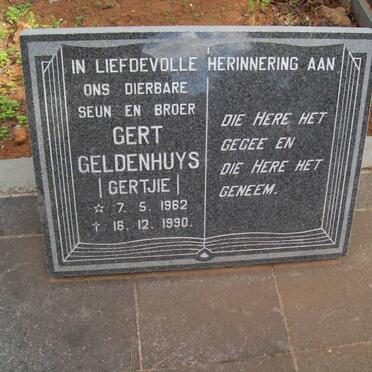 GELDENHUYS Gert 1962-1990