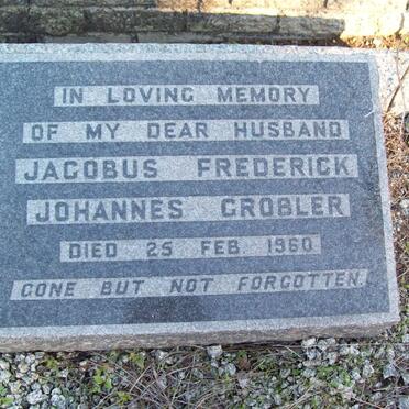 GROBLER Jacobus Frederick Johannes -1960