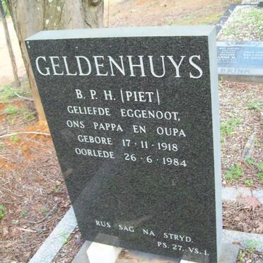 GELDENHUYS B.P.H. 1918-1984