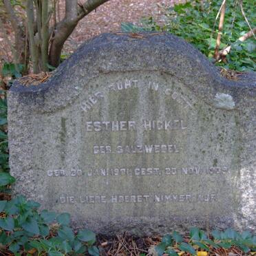 HICKEL Esther nee SALZWEDEL 1901-1939