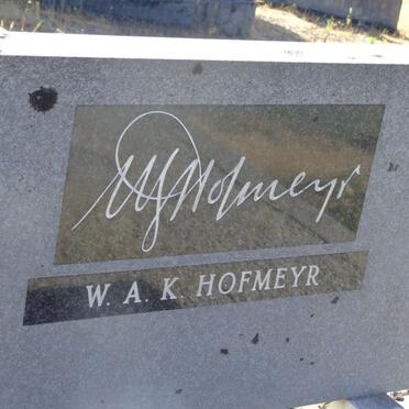 HOFMEYR W.A.K.