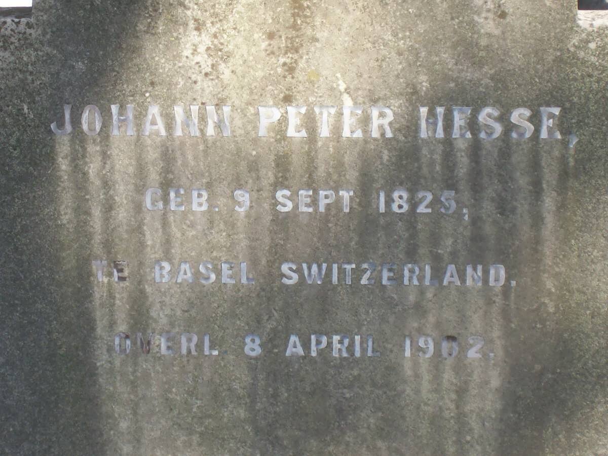 HESSE Johann Peter 1825-1902
