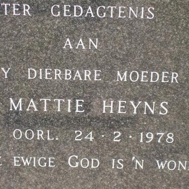 HEYNS Mattie -1978