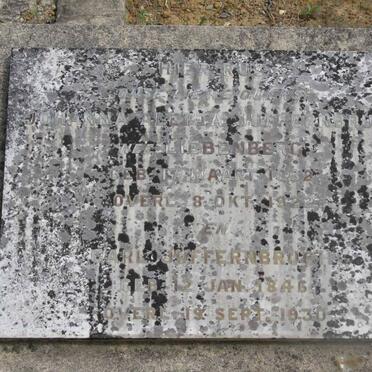 JUFFERNBRUCH Carl 1846-1930 &amp; Johanna Alberta LIEBENBERG 1862-1922