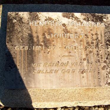 JOUBERT Hendrik Johannes 1857-1927