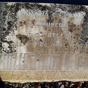 JOUBERT Johanna Caroline nee ORTLEPP 1865-1919