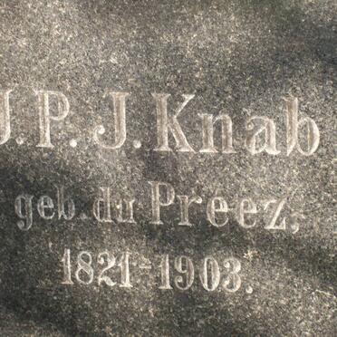 KNAB J.P. nee DU PREEZ 1821-1903