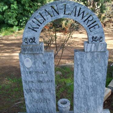 KILIAN-LAWRIE Margaretha Elizabeth 1957-1991