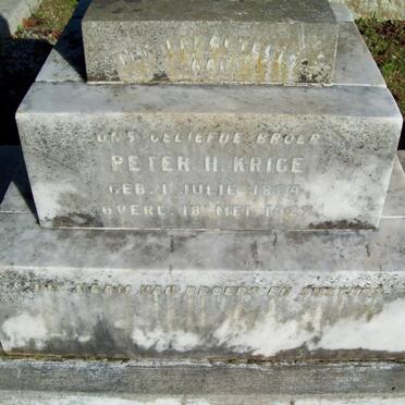 KRIGE Peter H. 1884-1927