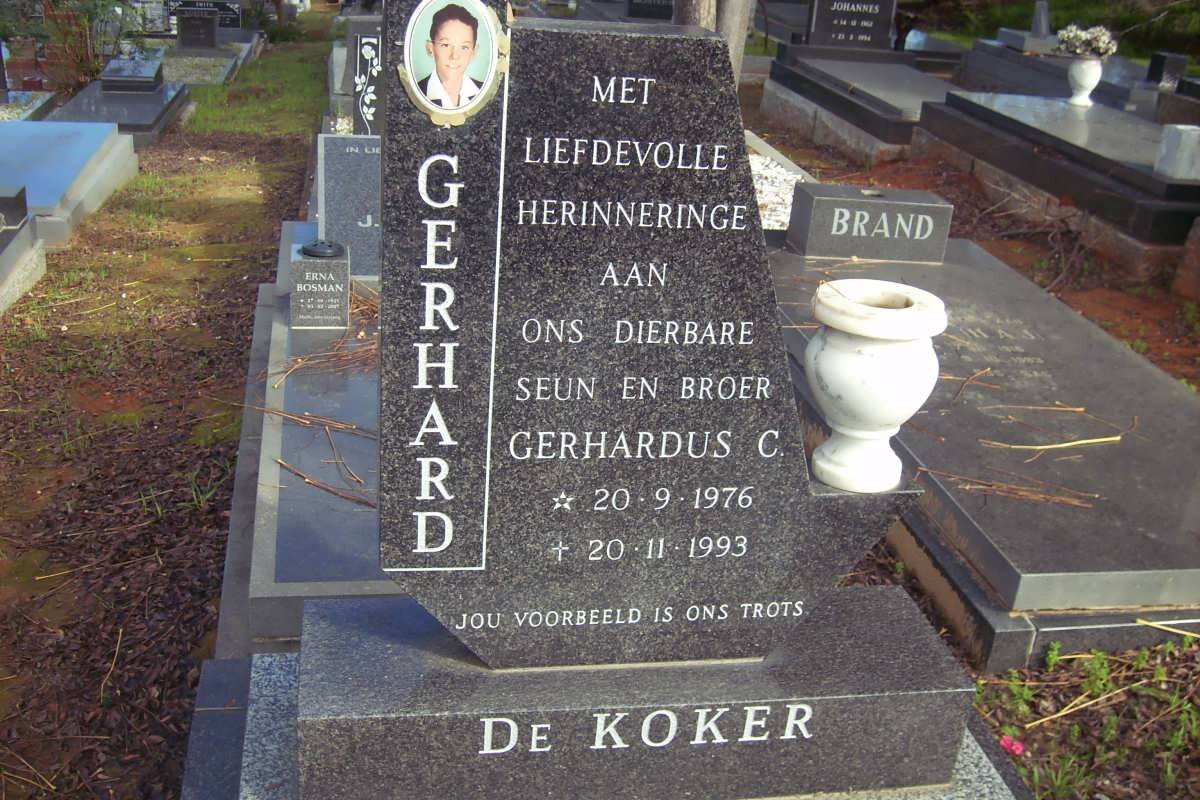 KOKER Gerhardus, de 1976-1993