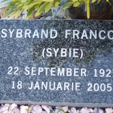 KOCK Sybrand Francois, de 1927-2005