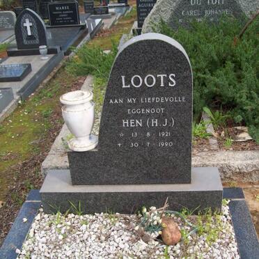 LOOTS H.J. 1921-1990