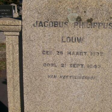 LOUW Jacobus Philippus 1872-1943