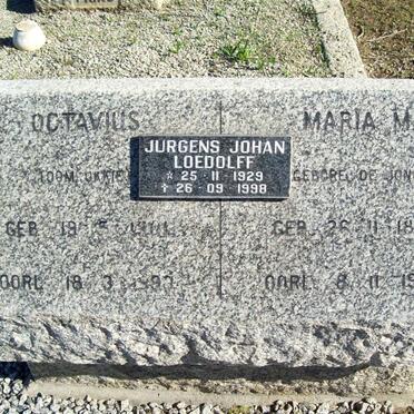 LOEDOLFF Octavius 1901-1993 :: LOEDOLFF Maria M. nee DE JONGH 1890-1958 :: LOEDOLFF Jurgens Johan 1929-1998