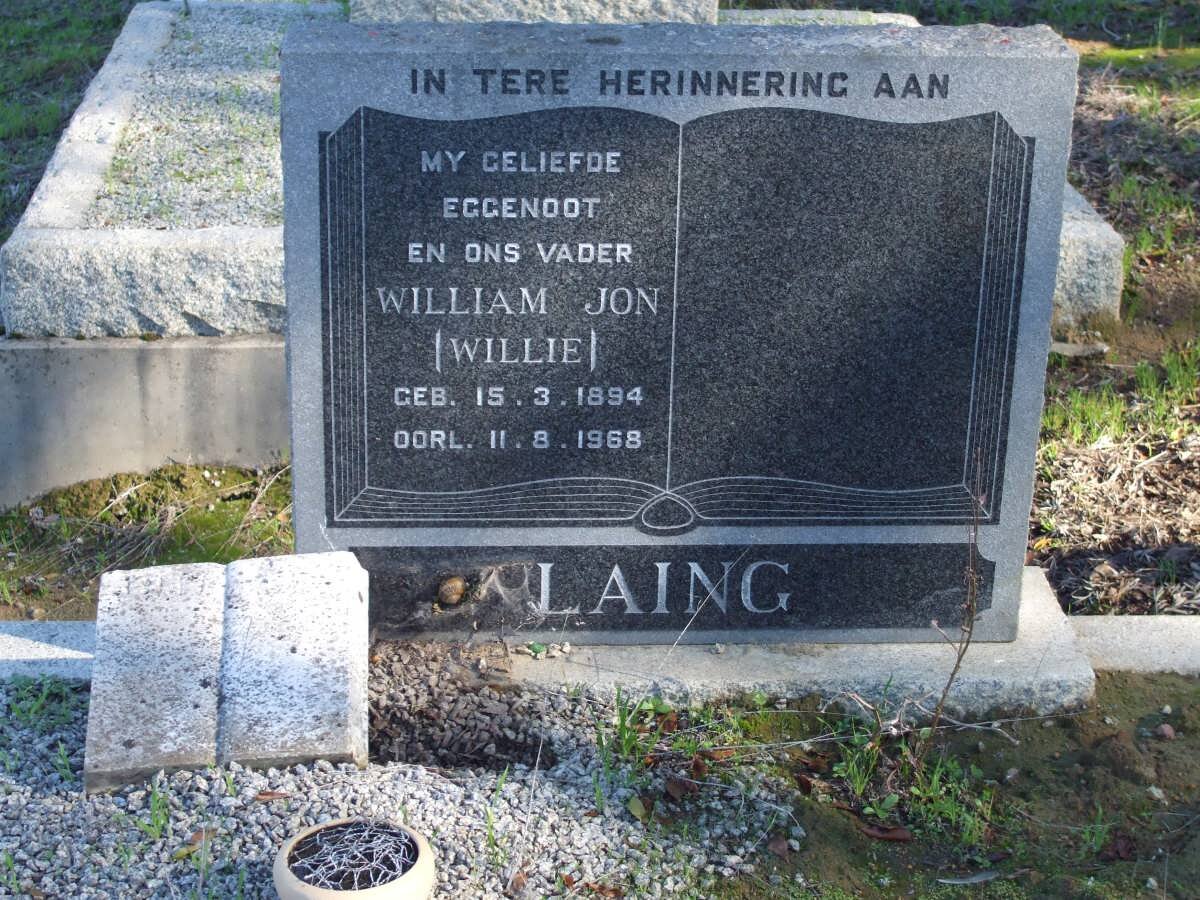 LAING William Jon 1894-1968