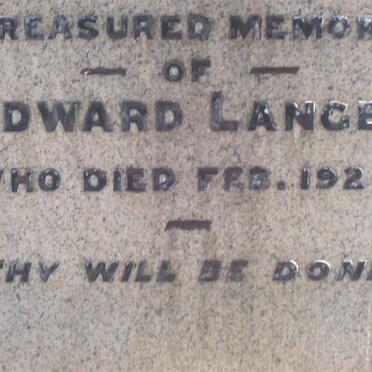 LANGE Edward -1924