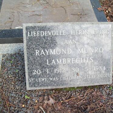 LAMBRECHTS Raymond Munro 1912-1984