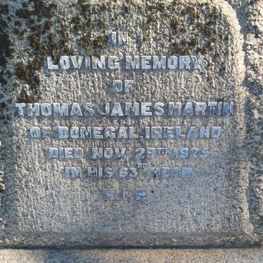 MARTIN Thomas James -1925