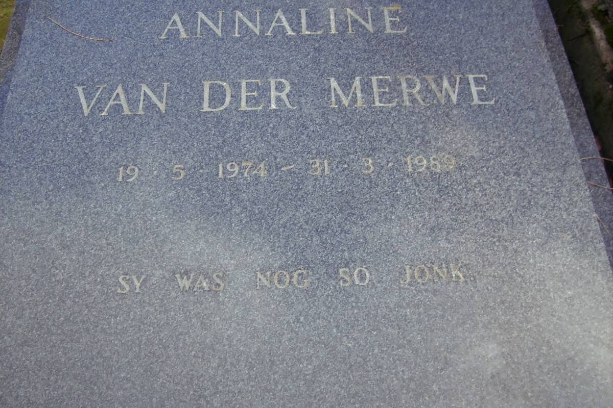 MERWE Annaline, van der 1974-1989