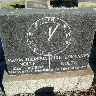 NOLTE Dirk Johannes 1896-1974 &amp; Maria Theresia FISCHER 1888-1970