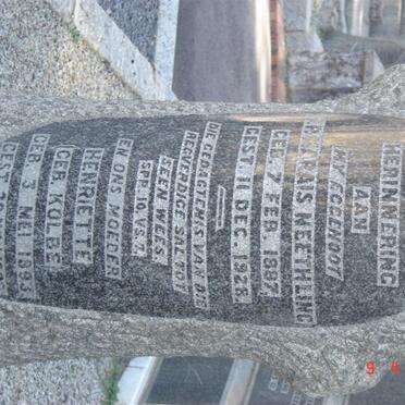 NEETHLING P.Marais 1887-1928 &amp; Henriette KOLBE 1893-1982