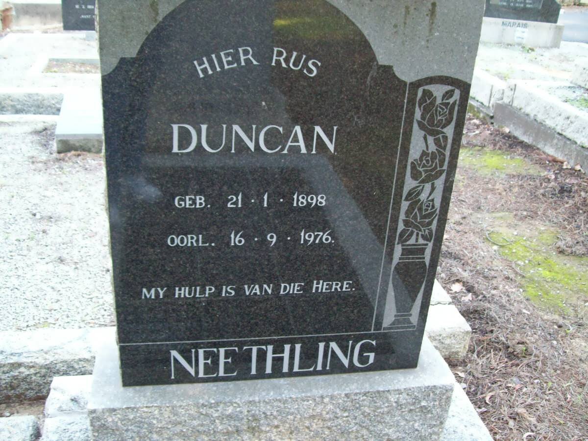 NEETHLING Duncan 1898-1976