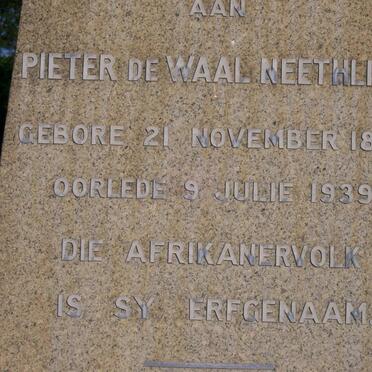 NEETHLING Pieter de Waal 1857-1939