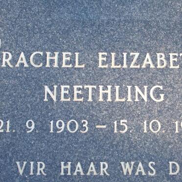 NEETHLING Rachel Elizabeth 1903-1982