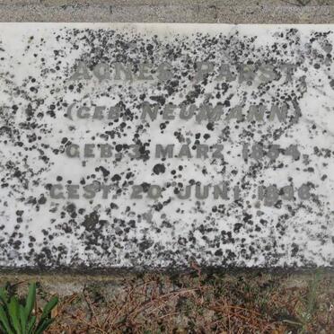 PARST Agnes nee NUEMANN 1854-1896