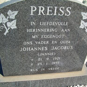 PREISS Johannes Jacobus 1921-1977