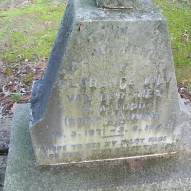 RIET Florence Lily, van der nee BEAMISCH 1871-1944