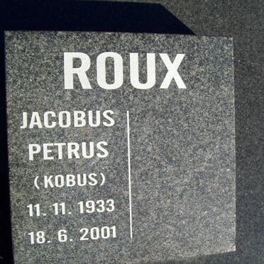 ROUX Jacobus Petrus 1933-2001