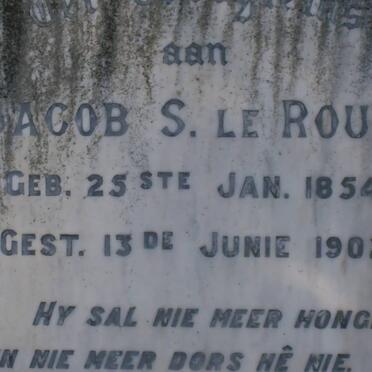 ROUX Jacob S., le 1854-1902