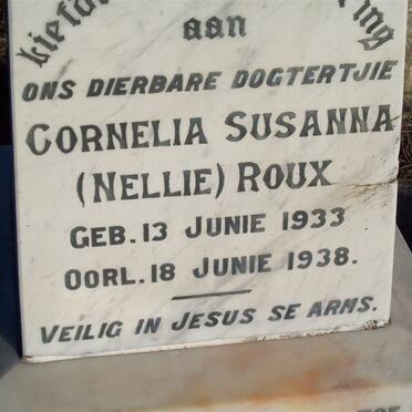 ROUX Cornelia Susanna 1933-1938
