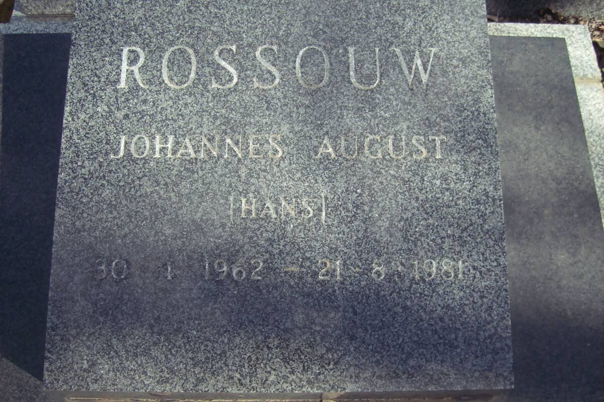 ROSSOUW Johannes August 1962-1981