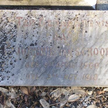 SCHOOR Johnnie, van 1900-1918