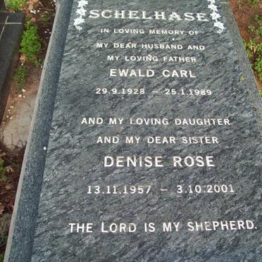 SCHELHASE Ewald Carl 1928-1989 :: SCHELHASE Denise Rose 1957-2001