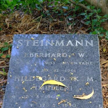 STEINMANN Eberhard W. 1903-1961 &amp; Hildegard K.M. MÜLLER 1908-1990