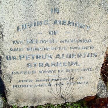 STRASHEIM Petrus Albertus -1951