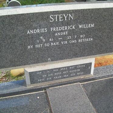 STEYN Andries Frederick Willem 1941-1990